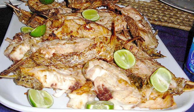 Pranzo a base di pesce alla griglia Sardegna Due Safari Blu