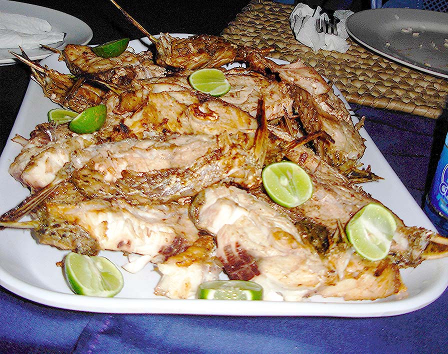 Pranzo a base di pesce alla griglia Sardegna Due Safari Blu